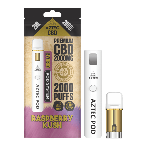 Aztec CBD Pod System 2000MG - Raspberry Kush